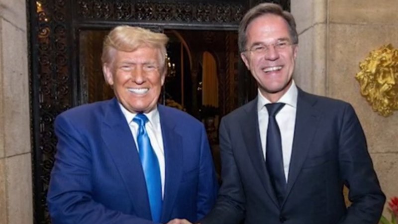 Donald Trump meets with head of NATO Mark Rutte