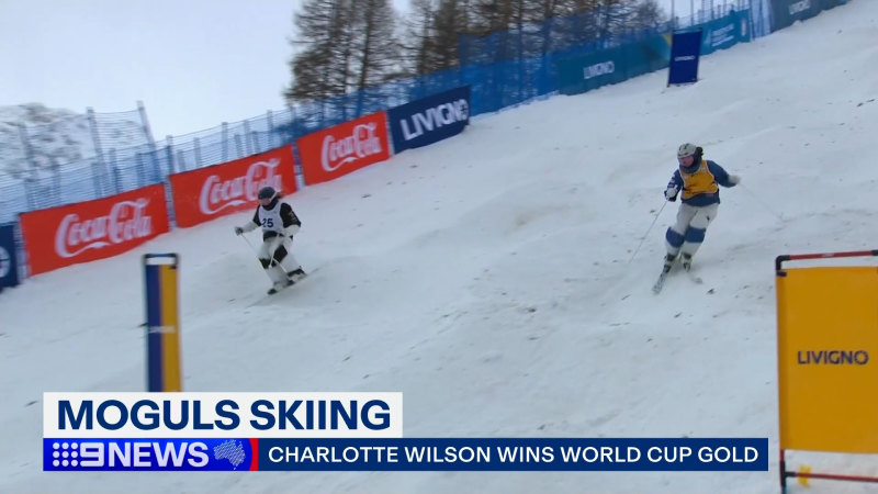 Aussie earns gold in ski moguls