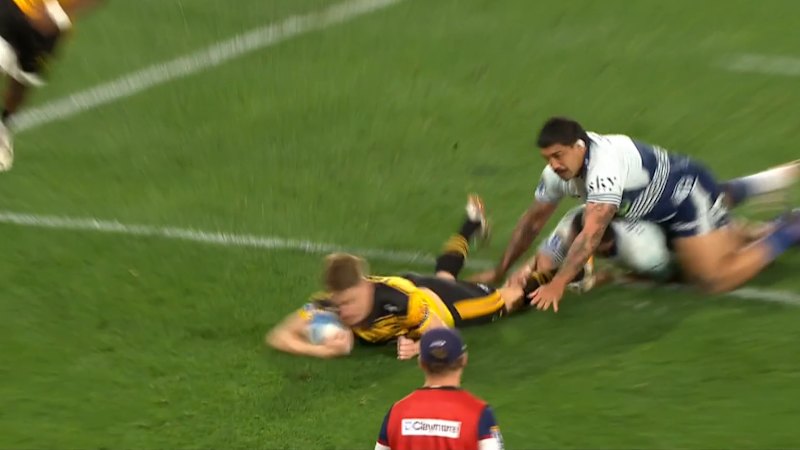 Jordie Barrett Scores Against Brother's Blues Team