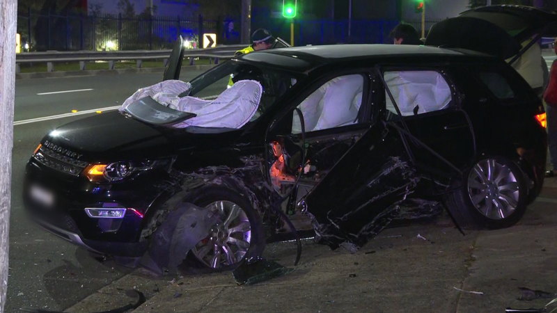 Driver allegedly caught three times over the limit after multi-vehicle crash in Sydney