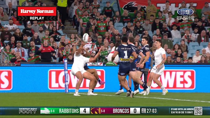 Bunnies winger juggles contentious try
