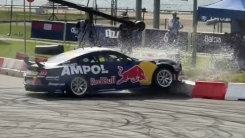 Scott Pye crash in Red Bull supercar demo prompts probe after wall smash