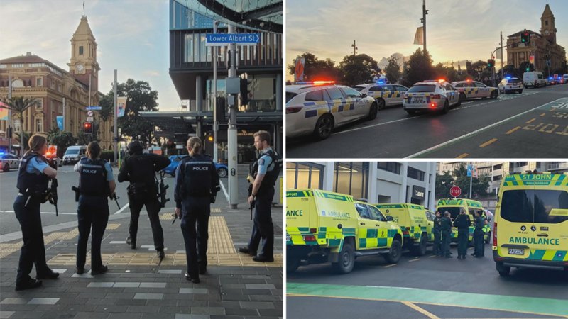 Auckland CBD'de silah sesleri bildirildi