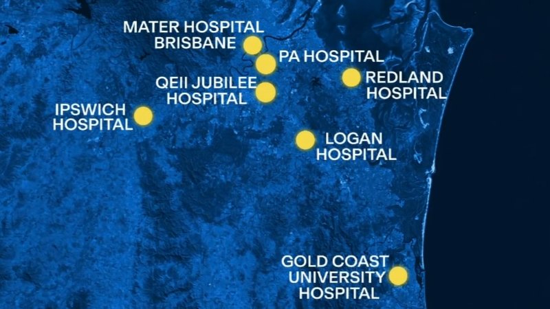 Five Queensland hospitals issue code alerts due to surge in patients