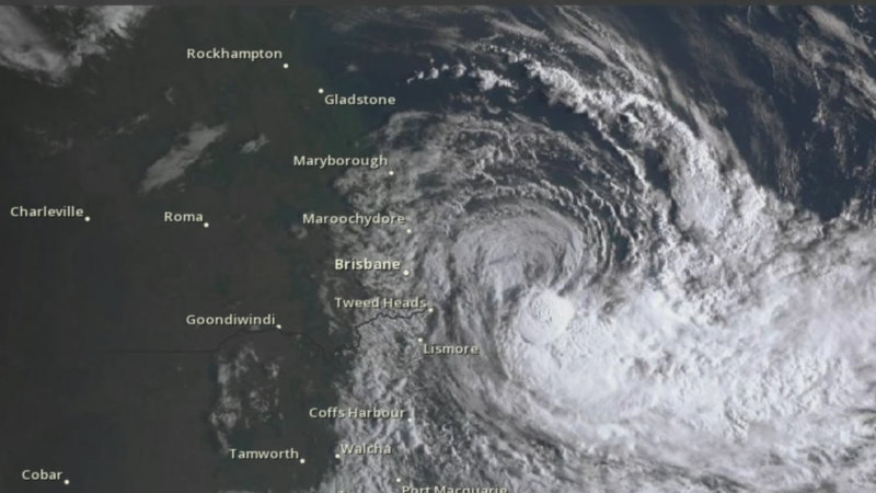 Tropical Cyclone Alfred hours from crossing the Queensland coast