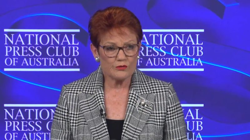 Pauline Hanson unleashes in Press Club address