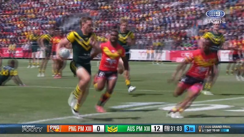 Purdue crosses for try against PNG