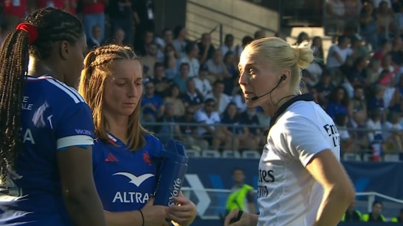 France’s Cloé Correa sent off for eye-gouging against Wallaroos