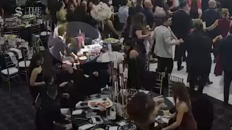 Matthew Guy and Moira Deeming at a Macedonian community event