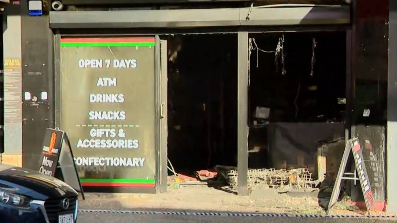 Police investigate suspicious fire and assault at Brisbane shop