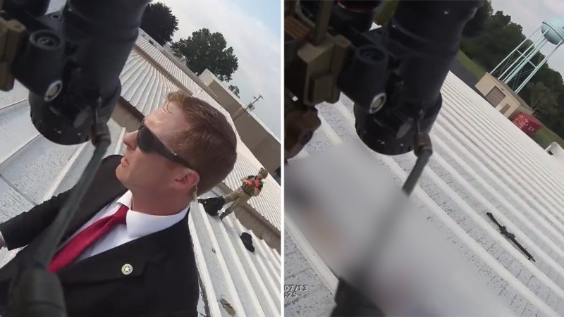 Bodycam footage shows Secret Service agents standing over body of gunman