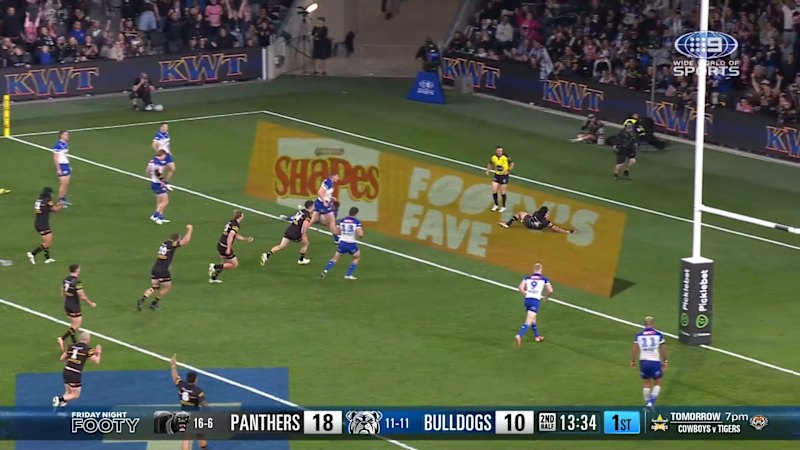 Casey McLean scores as Panthers defeat Canterbury Bulldogs