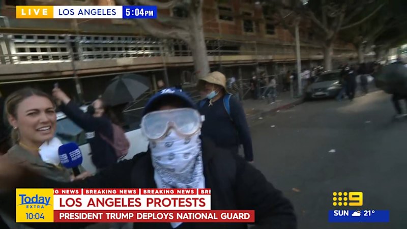 Protests intensify in Los Angeles after National Guard sent in