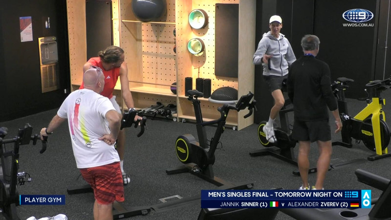 Men’s finalists’ share gym session