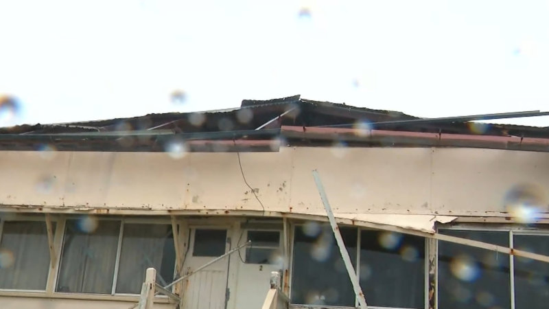 Huge clean-up ahead after ex-cyclone smashes homes