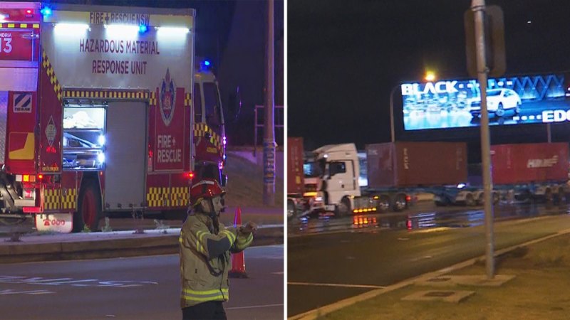 Sydney traffic delays after chemical spill in city's south east