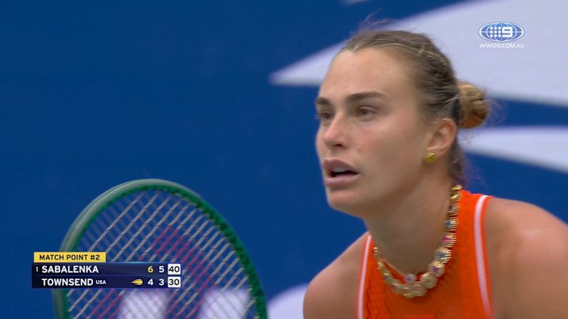 Aryna Sabalenka beats Danielle Collins Townsend in straight sets