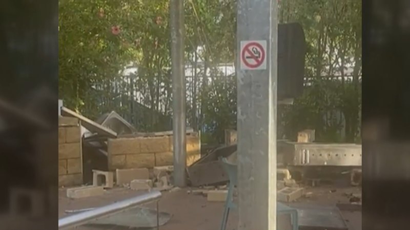 BBQ explosion injures five people at caravan park