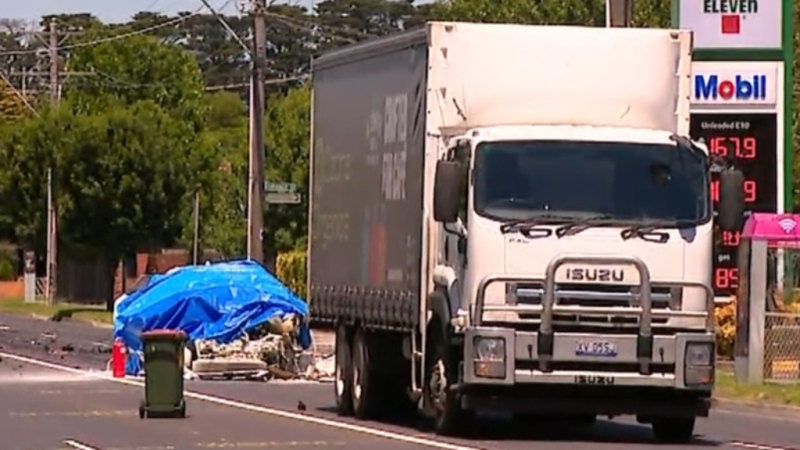 Driver dies in collision with truck in Melbourne’s south-east