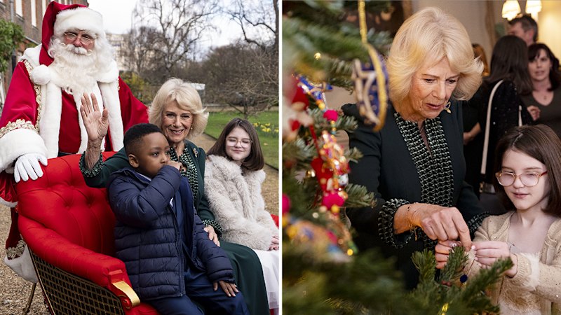 Queen Camilla hosts lunch for kids with illness
