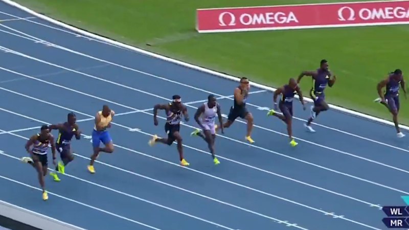 Nine athletes break 10-second barrier in historic 100m race