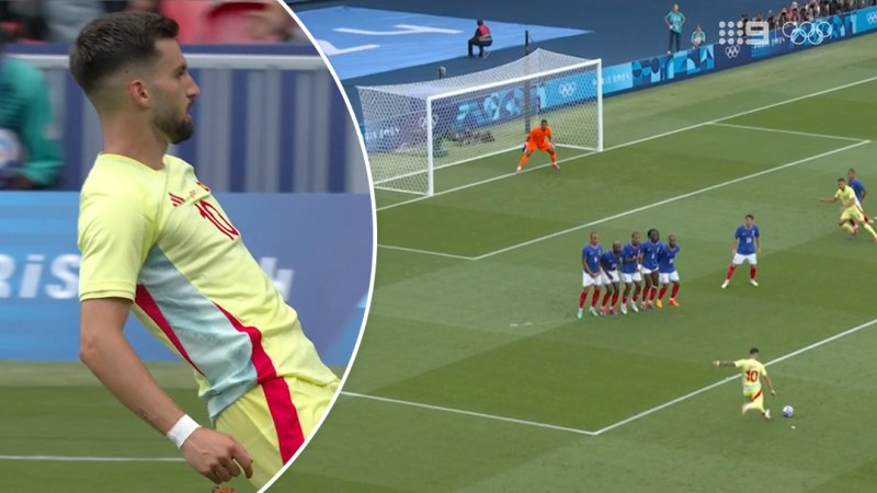 Stunning free kick silences France crowd