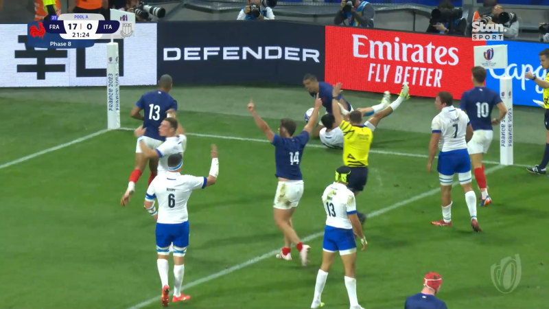 France vs Italy RWC highlights
