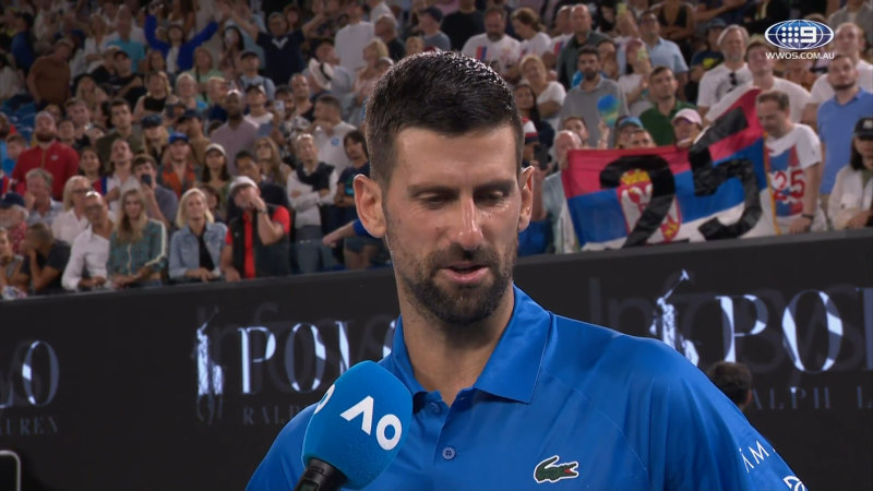 Djokovic’s classy nod to Alcaraz