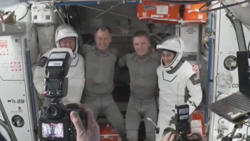 Stranded astronauts leaving ISS after nine months