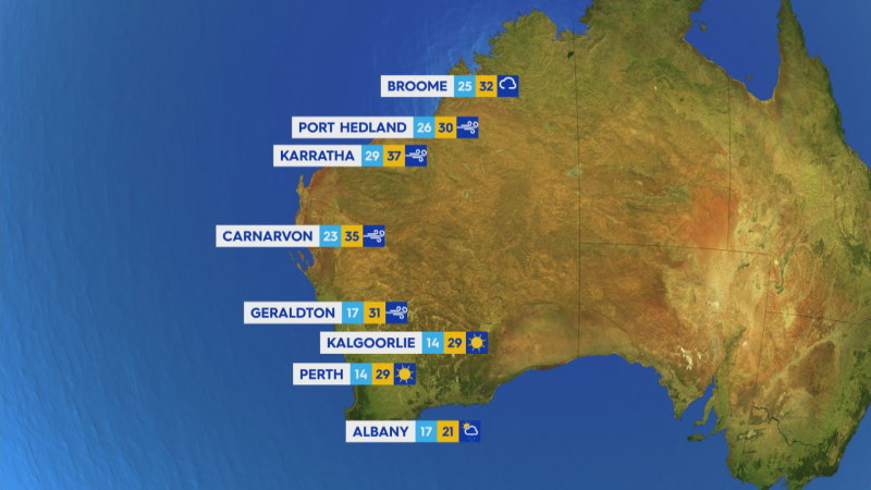 National weather forecast for Thursday February 13