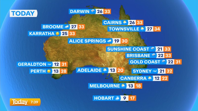 National weather forecast for Saturday November 29