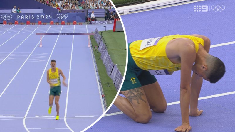 'Brave' Aussie struggles to finish line