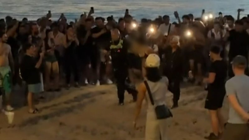 Three teenagers charged over St Kilda beach brawl