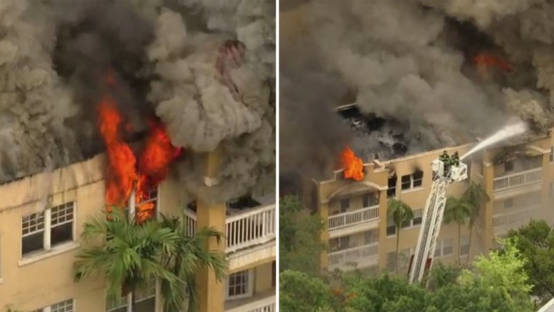 Fifty evacuated in Miami fire