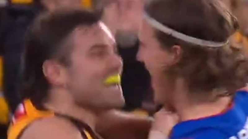 Watson goes at it with young opponent after goal