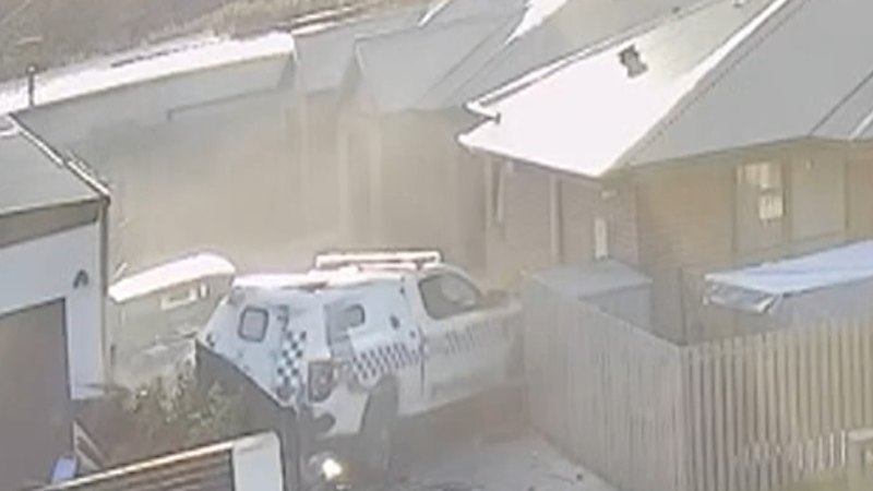 Man charged after police vehicle allegedly rammed