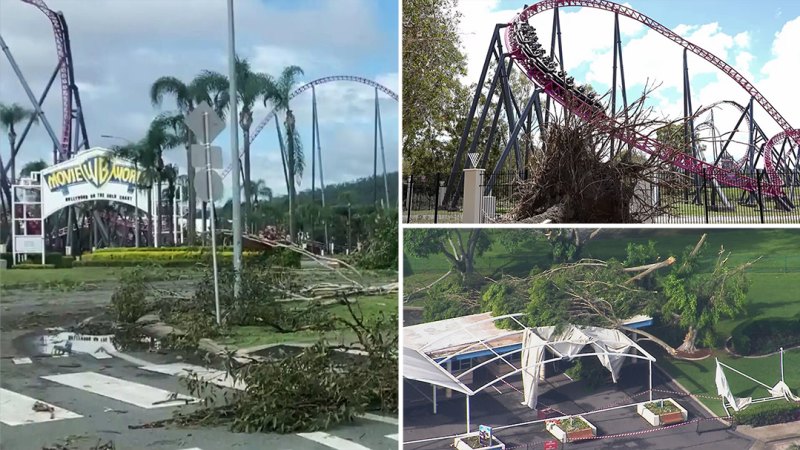 Movie World reopens after storms