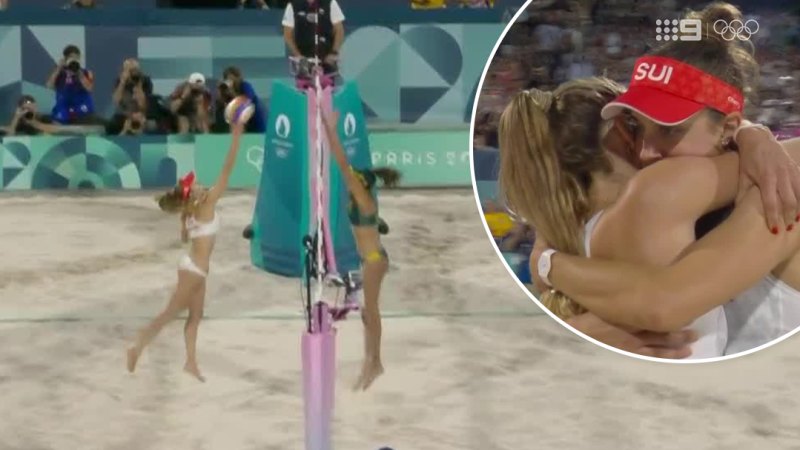 Switzerland clinches bronze in women's beach volleyball