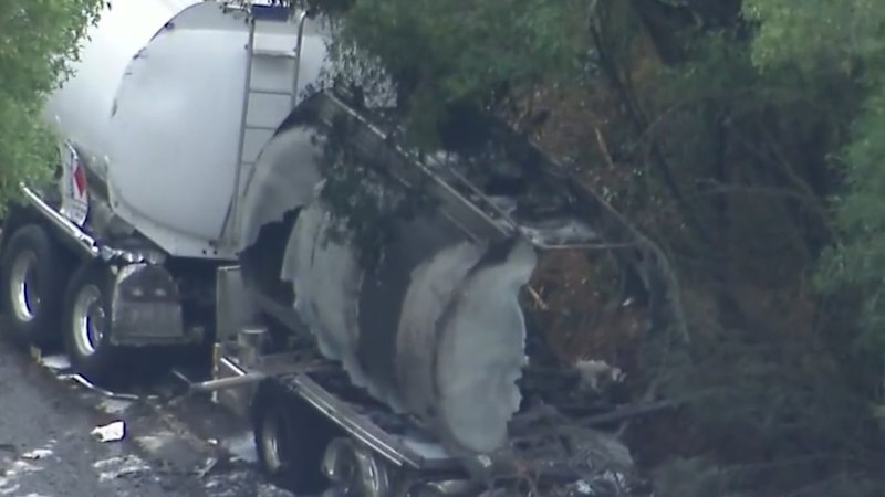 Two truck drivers killed in fiery Queensland crash