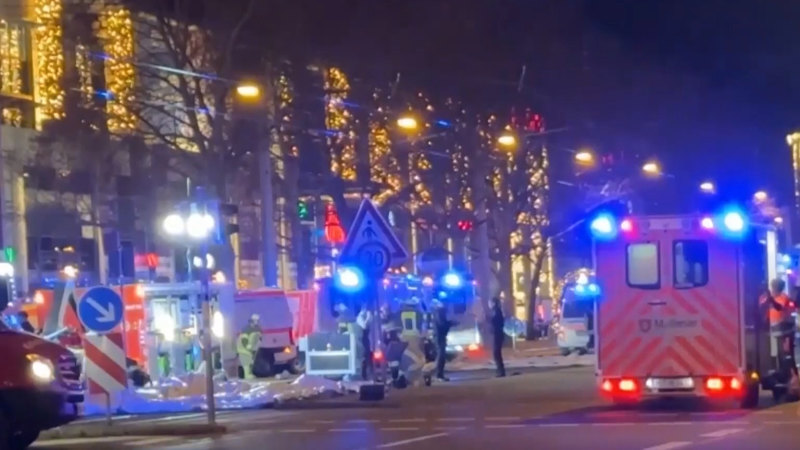 Two dead, dozens more injured after car ploughs into crowd at German Christmas market