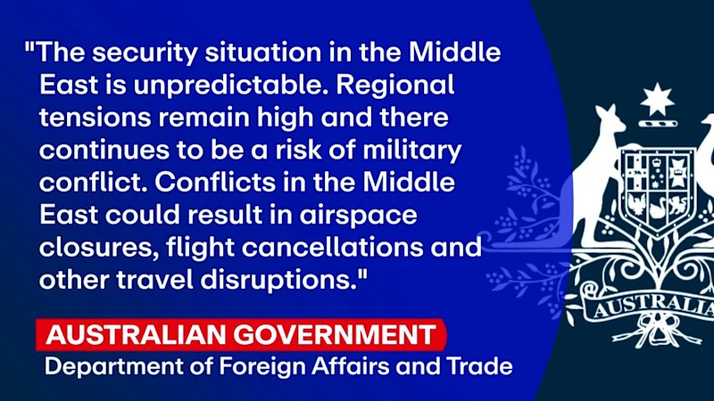 Australians in Middle East told to leave