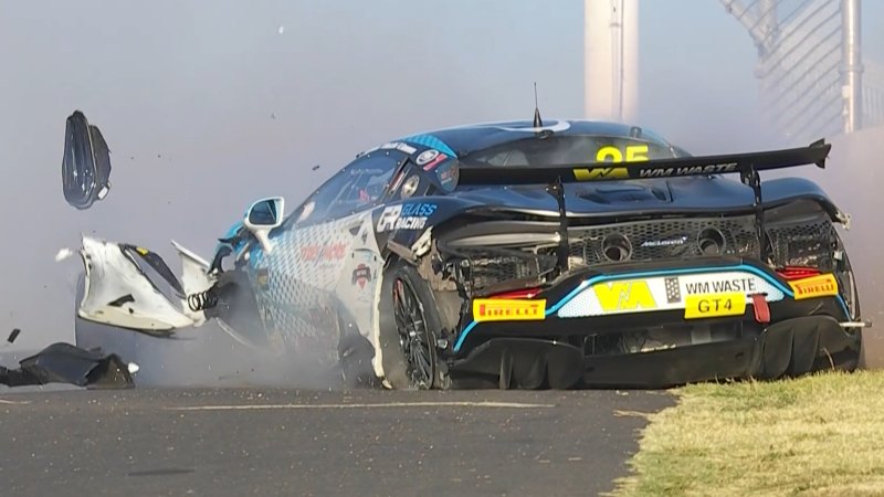 ‘Enormous’ crash brings out safety car