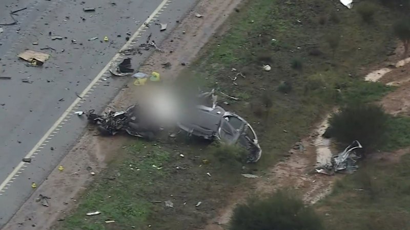 Man dies after crash with road train