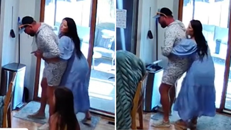 Video: Moment Pregnant Influencer Saves Husband's Life
