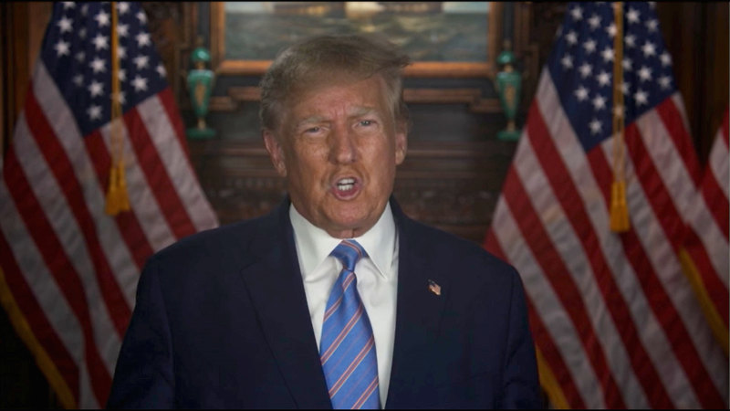 Donald Trump iddianameyi ele alan video mesajı yayınladı