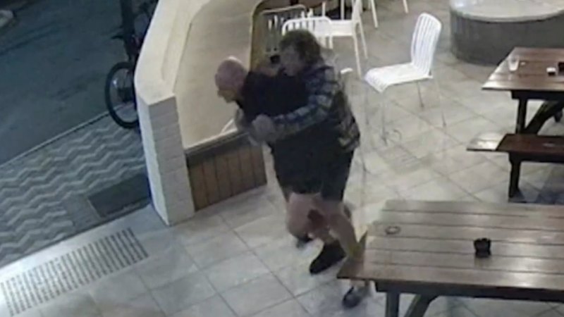 Notorious WA bikie allegedly launched at another man in wild pub brawl