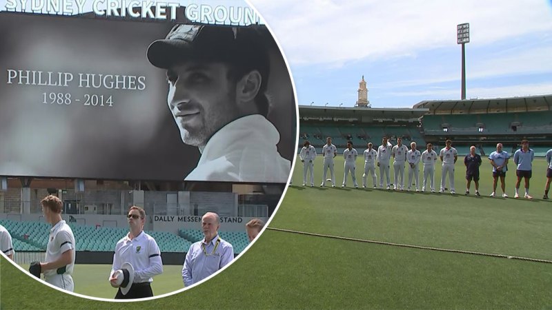 Moment of silence for Phillip Hughes