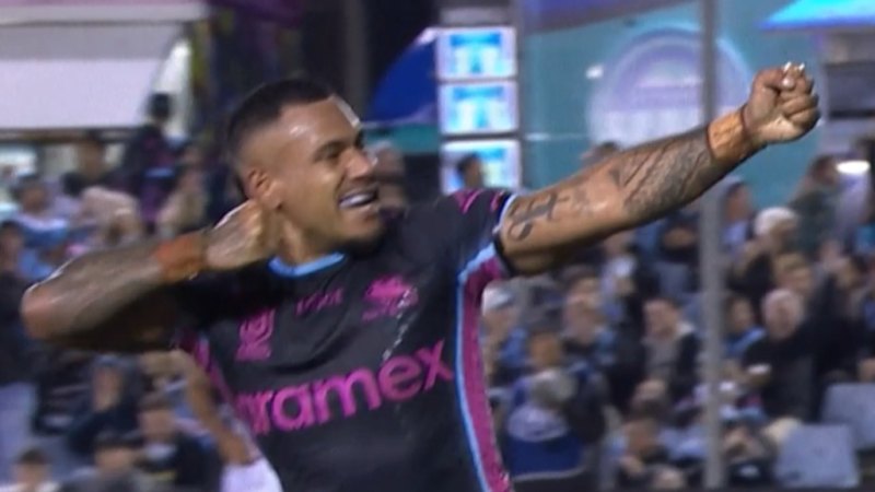 Sione Katoa scores as Cronulla Sharks extend lead over [opponent]