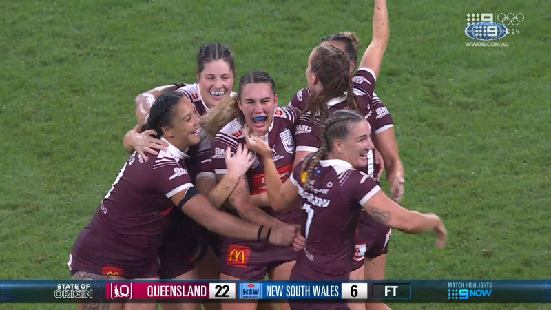 Queensland celebrate historic victory