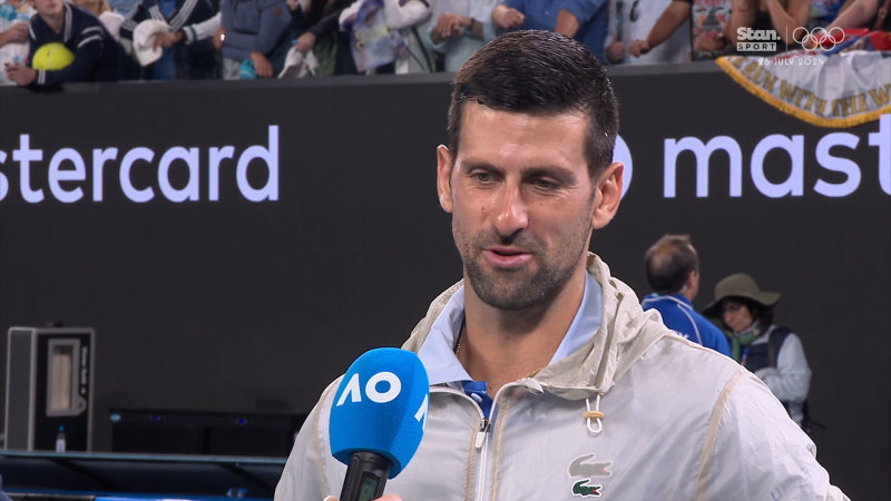 Novak praises 18-year-old Prizmic in opening round win
